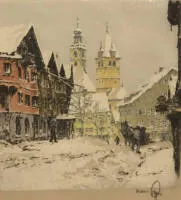 Hans Figura 1898-1978, Kitzbühel i snø