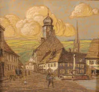 Rudolph Niess 1903-1982, Marktplein van Mutzig