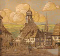 Rudolph Niess 1903-1982, Marktplein van Mutzig