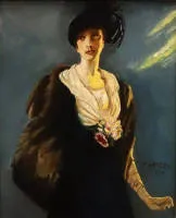 F. Hetzel, ritratto di una dama distinta