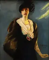 F. Hetzel, portret van een voorname dame