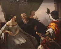 Theodor Hildebrand 1804-1874 da, Otello e Desdemona