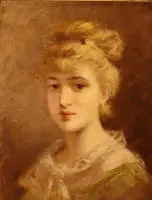 Th. Johanna Hoff, Portret van een jonge vrouw