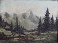 Duits landschapsschilder 20e eeuw, Alpenlandschap