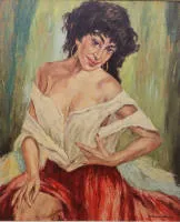 H. Carmenbruck, portret młodej Południowki