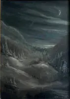 Gustav Helwing 1904-ibid., Croissant de lune (paysage du Harz)