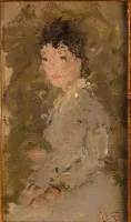 Dietrich Hermann "Dietz" Edzard 1893-1963，向左的年轻女子半身像