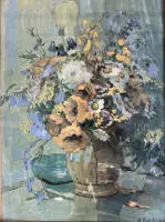 Anna Gasteiger 1877-1954, nature morte de fleurs