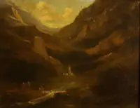 Louwrens Hanedoes 1822-1905, Bovenloop van de beek in de Zwitserse Alpen