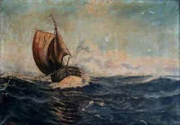 A. Gendritzki, Voilier dans la tempête