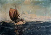 A. Gendritzki, Barca a vela nella tempesta