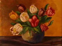 J. Burgmann 20e s., Nature morte de fleurs