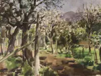 Hansjörg Wagner 1930-2013, Dipinto paesaggistico