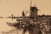 Hansjörg Wagner 1930-2013, Paesaggio costiero olandese