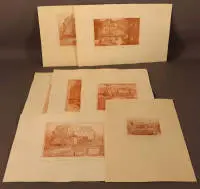 Hans-Joachim Denecke 1938-2026, lotto 21 fogli tema ferrovia a scartamento ridotto nello Harz