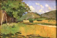 Guiseppe Sacheri 1863-1950, Paysage automnal