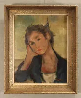 Chaim Soutine 1893-1943 da, Ritratto di una giovane donna