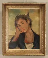 Chaim Soutine 1893-1943 d'après, Portrait d'une jeune femme