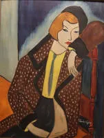 Vörös Géza 1897-1957，沉思女子肖像