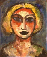 Alexej von Jawlensky 1865-1941, efter, kvindehoved