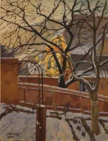 Hans Castor 1890-1976, widok starego miasta Goslar