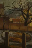 Hans Castor 1890-1976, udsigt over Goslars gamle by