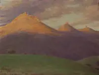 Hans Maurer 1901- aldaar, landschapsschilderij