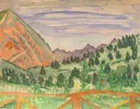 Franziskus Adolph Dellgruen 1901-1984, landschapsschilderij