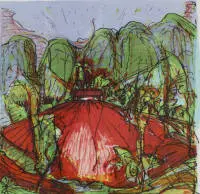 R. Paris 1933-2021, abstracte compositie