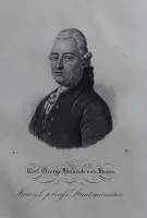 石版画 1839年，"Carl George Heinrich von Hoym，普鲁士王国国务大臣"