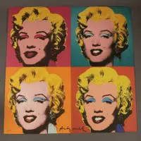 Andy Warhol 1928-1987, portrait quadruple de Marilyn Monroe