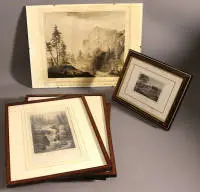 Lot de gravures et lithographies du Harz, XIXe/XXe s., Allemagne centrale