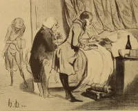Honorè Daumier 1808-1879, "The Last Try" 1842