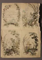 Jean-Baptista Pillement 1728-1808, Chinoiserie, bozzetti intorno al 1770