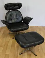 Charles & Ray Eames 躺椅和脚凳，50至60年代