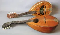 Două mandoline de tipuri diferite, începutul sec. XX, germane