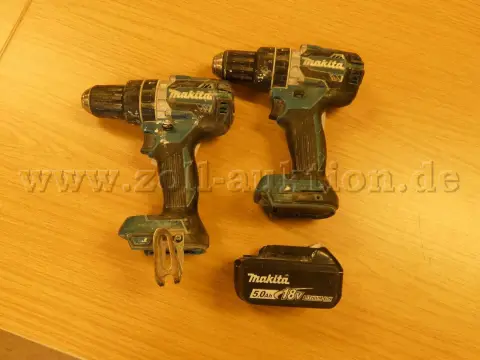 2 iskuporakone Makita DHP484 1 akulla