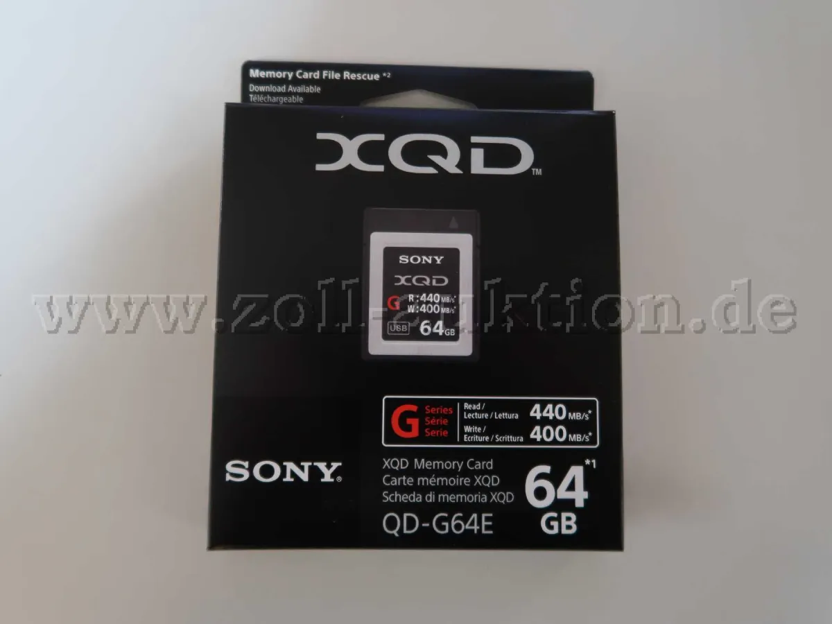 10 schede Sony XQD 64 GB, QD-G64E