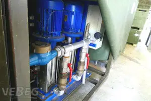 Onderdelen van een waterbehandelingsapparaat: