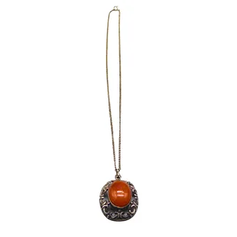 Catena antica in argento 900 con corniola