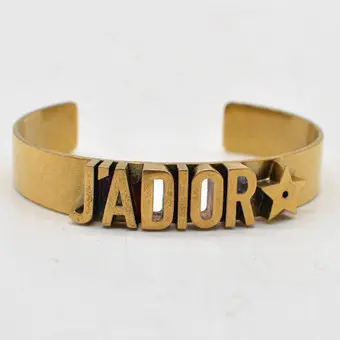 Christian Dior. Gylden designerarmbånd, J'Adior