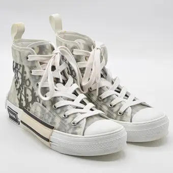 Christian Dior. B23 League High Top sneaker, Dior Oblique Canvas, beyaz ve siyah.