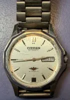 Ceas de mână Citizen Automatic, brățară originală, mecanismul funcționează, stare bună, geam zgâriat