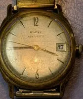 Ceas de mână "Ancre" Automatic, 25 rubine, brățară Fixo-Flex, mecanismul funcționează, urme de purtare