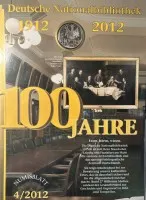 10 Euro Numisbrief Deutsche Nationalbibliothek 2012, in Display