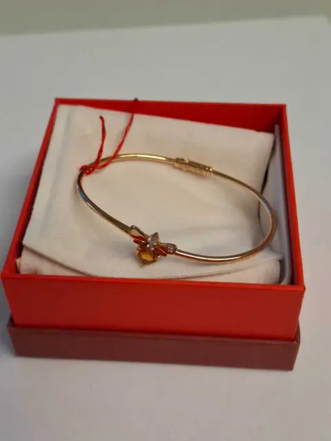 1 bracciale *** oro rosa 18 carati *** con tre piccoli diamanti ** Wempe