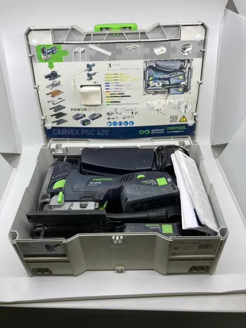 1 Festool PSC 420 batteridrevet pendelstikksag