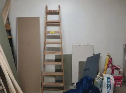 1 drvene sklopive ljestve, velike