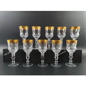 10 pahare de vin din cristal
