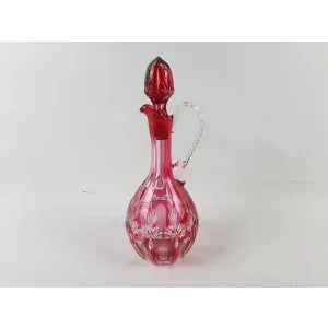 Caraffa in cristallo rossa 36 cm